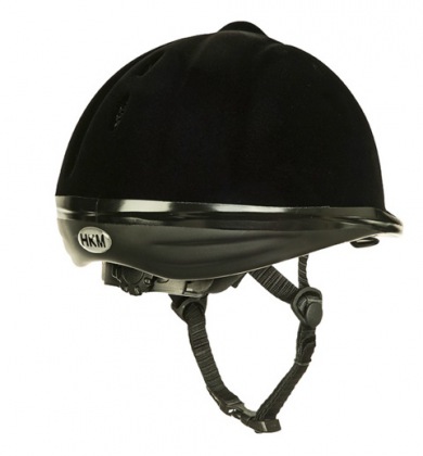 Jezdecká helma HKM samet