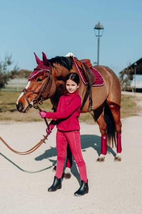 Čabraka Horze Ella Pony vínová