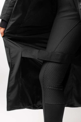 Dlouhý kabát Horze Paloma černý