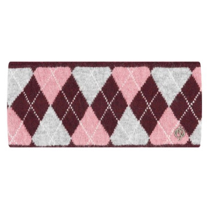 Čelenka HV Polo Argyle vínová/růžová