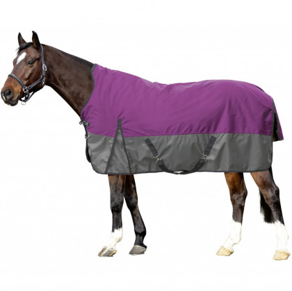 Výběhová deka HKM s vyšším krkem fleece lila