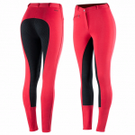 Dámské rajtky Horze Active Silicone Grip červené