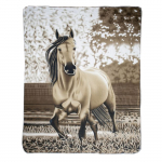 Fleecová deka s obrázekem koně 
