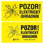 Výstražná cedulka elektrický ohradník